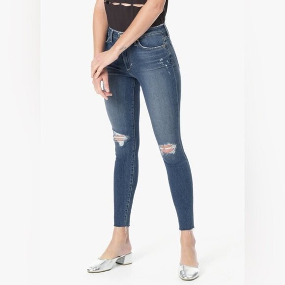 Revolve Joe's Jeans Skinny Jeans Kinkade Charlie High Rise waist distressed 25 - Picture 4 of 15